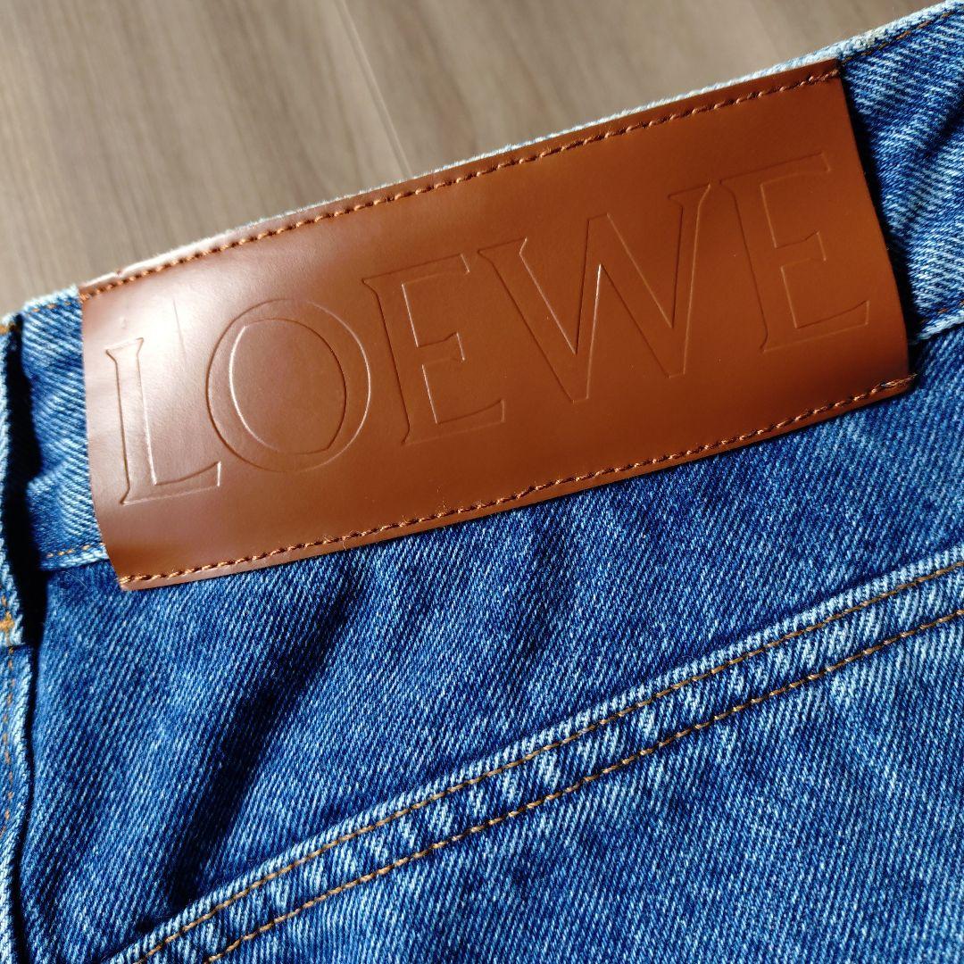 34 タグあり LOEWE アナグラム バギーパンツ　ロエベ ワイド デニム