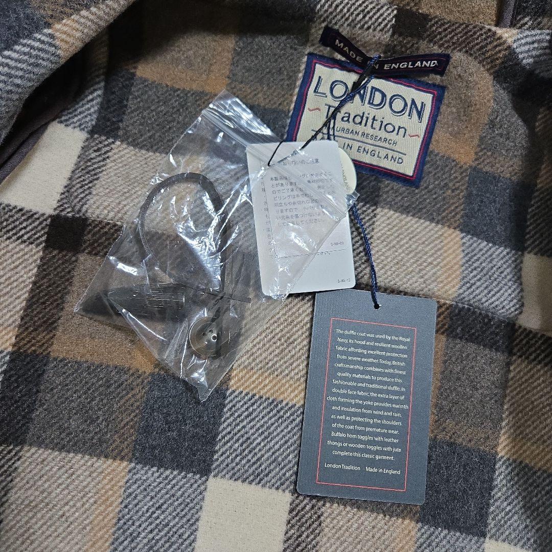 新品 ロンドントラディション ダッフルコート ロング丈 ウール メルトン モカ
