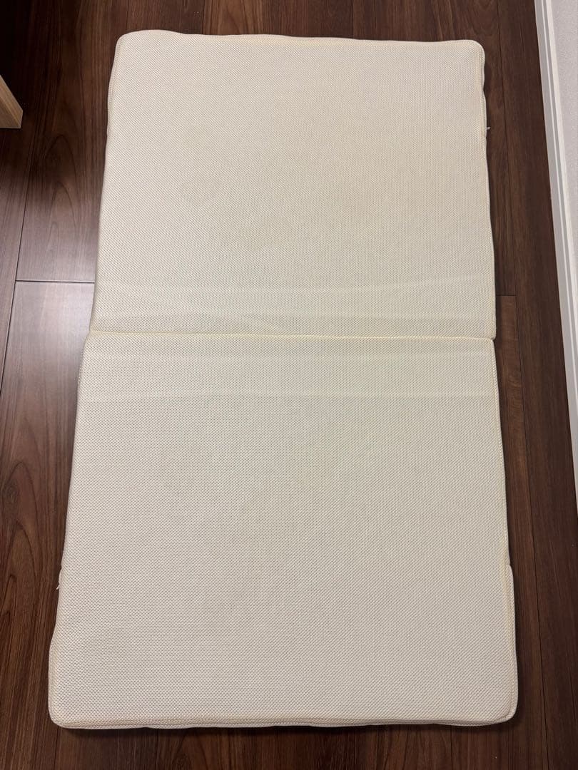 ベビーベッド　石崎家具「ワンタッチハイベッド　クール」　マットレス付