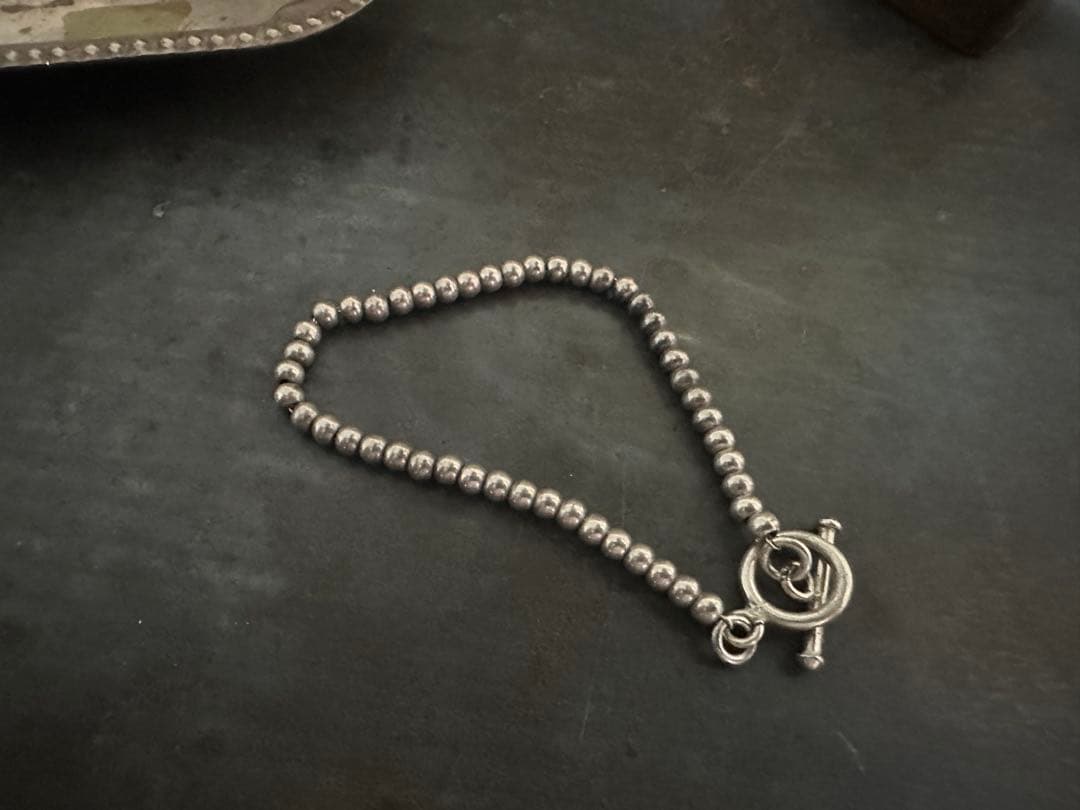 希少　ヴィンテージ　アンティーク　シルバー　925 ボール　ブレスレット