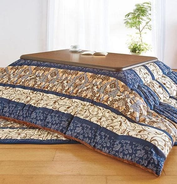 【アウトレット】あったかふっくらこたつ布団5点セット 120×80用 ネイビー