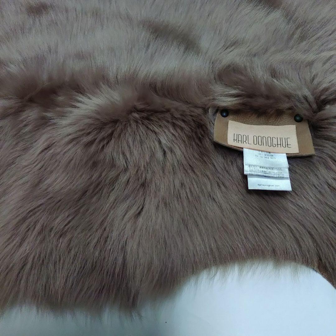KARL DONOGHUE・羊皮・ムートン・ケープ・ネックウオーマー・膝かけ