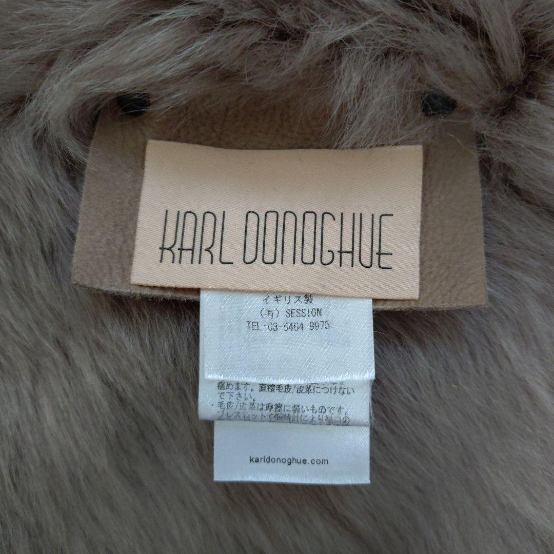 KARL DONOGHUE・羊皮・ムートン・ケープ・ネックウオーマー・膝かけ