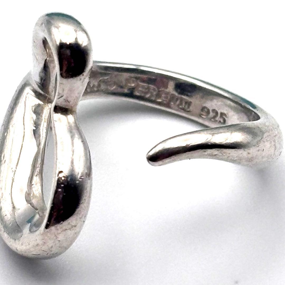 【美品】Tiffany ティファニー　オープンハートリング　シルバー　10.5号