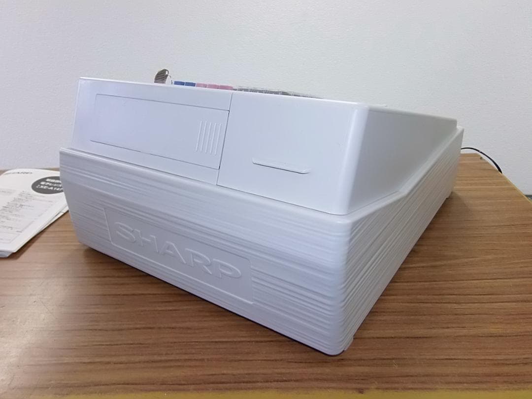23年製美品226設定無料シャープ８部門インボイスレジスターXE-A147