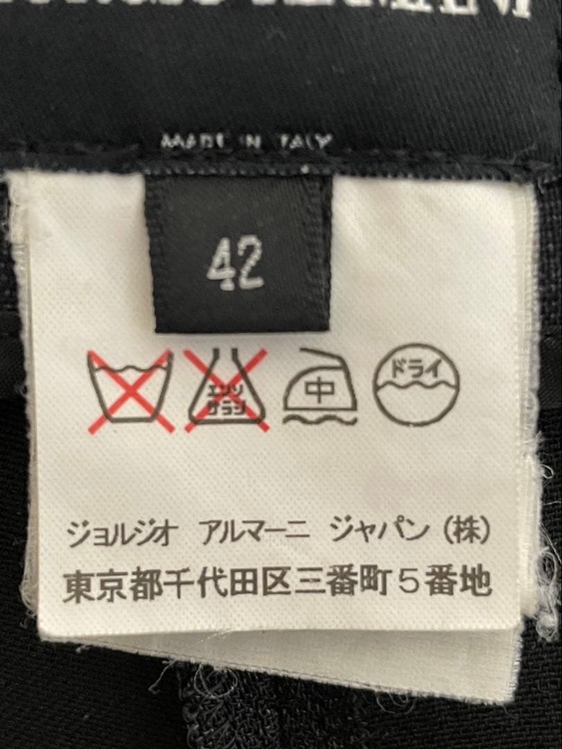 2001年製 ジョルジオアルマーニ 黒ラベル セットアップ スーツ 42