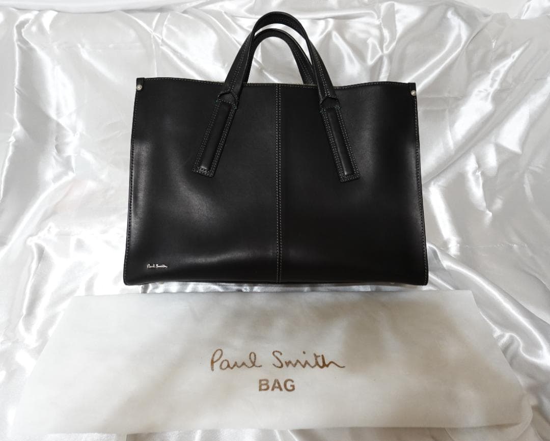 ポール・スミス（Paul Smith）　２wayビジネスバッグ 　ブラック　牛革