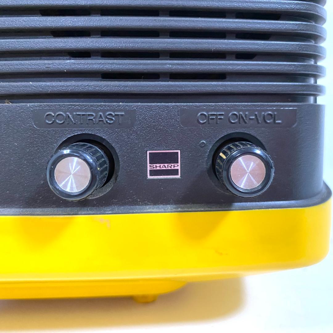 SHARP シャープ 白黒テレビジョン 12P-J9U 1978年製 昭和レトロ