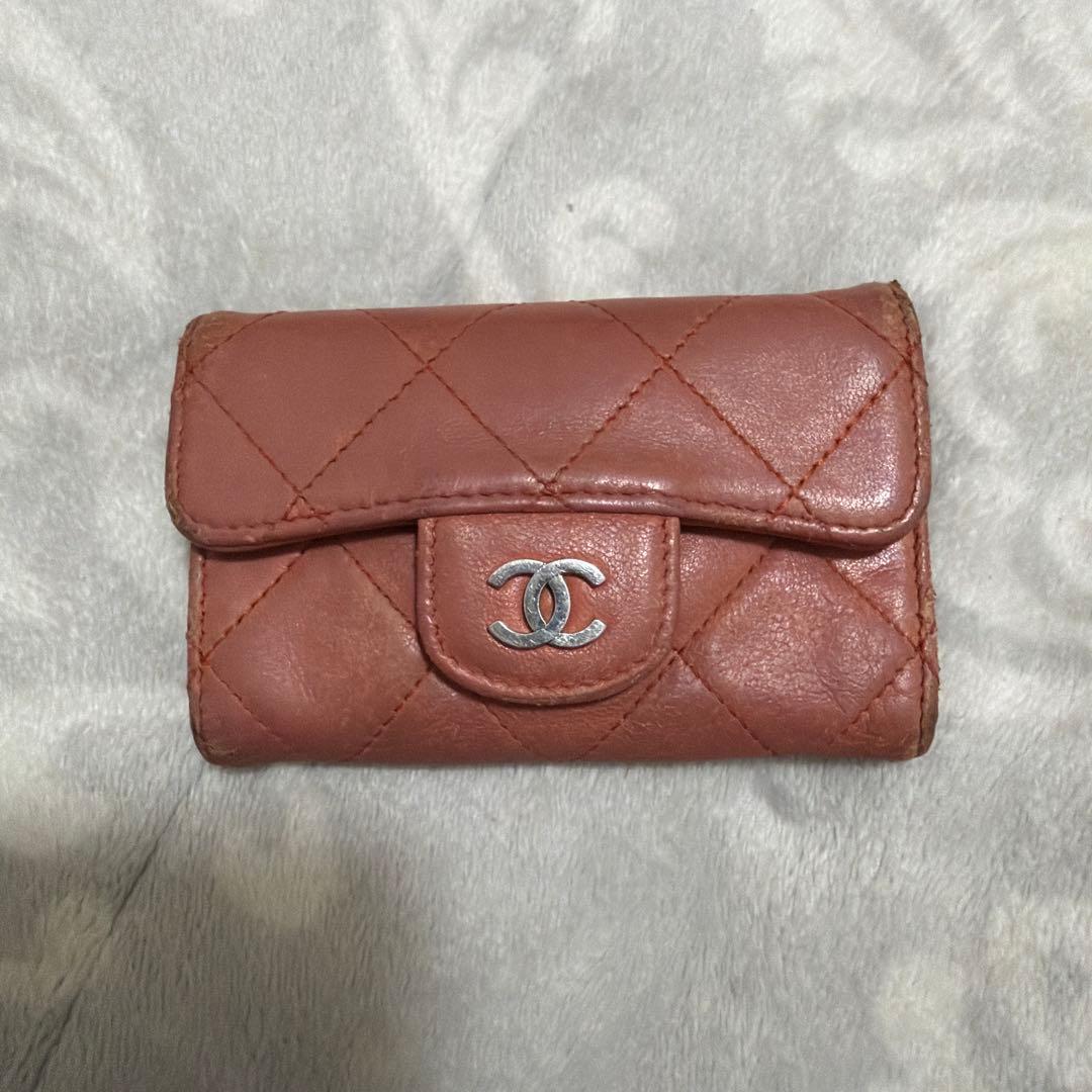 CoCo 志乃 CHANEL キーケース サーモンピンク