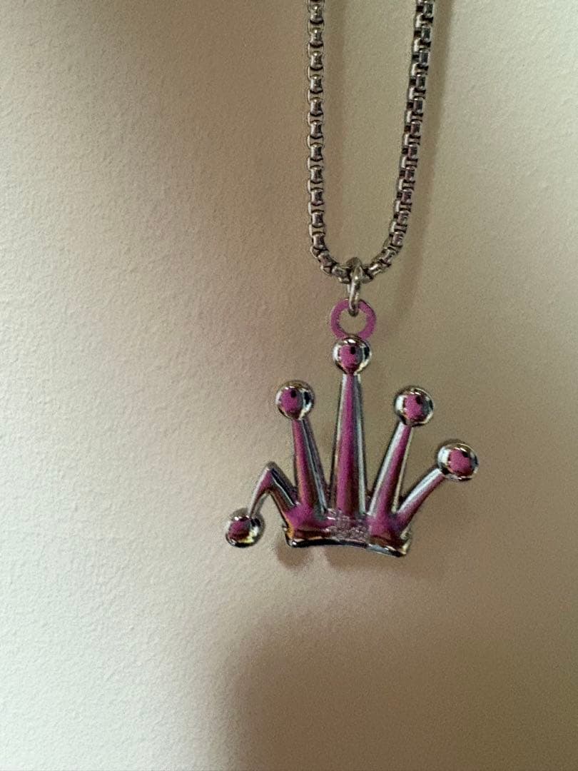 Stussy l Bent Crown Silverネックレス