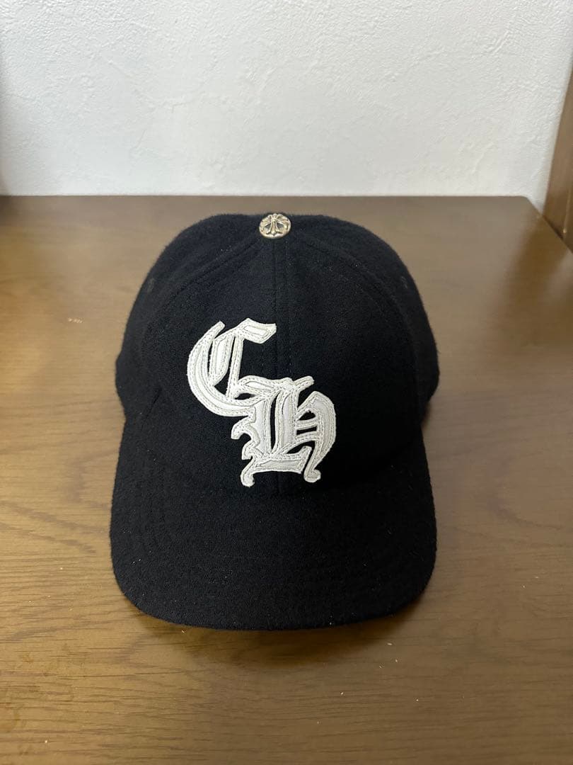CHROME HEARTS／CHロゴ ウールベースボールキャップ ブラック