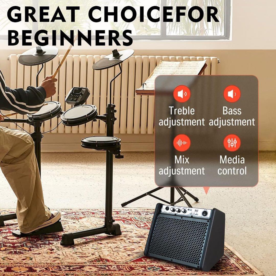 アンプ DM20 20W BT スピーカー パーソナルモニターアンプ 電気ドラム