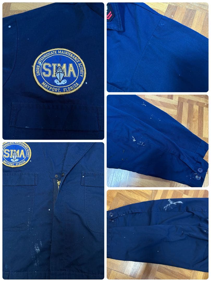 米軍 海軍 USNAVY ユーティリティカバーオール つなぎ ミリタリーS40.