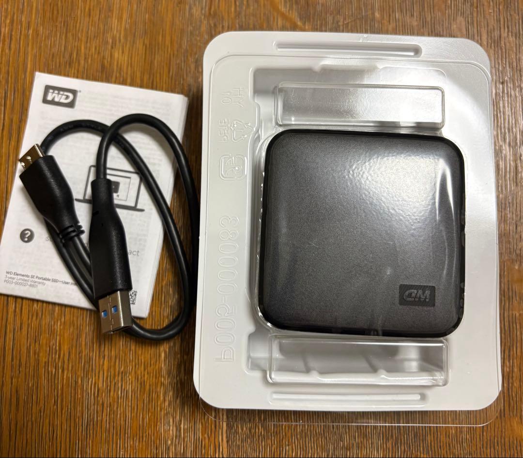 外付けSSD ウエスタンデジタルWD ポータブルSSD 1TB