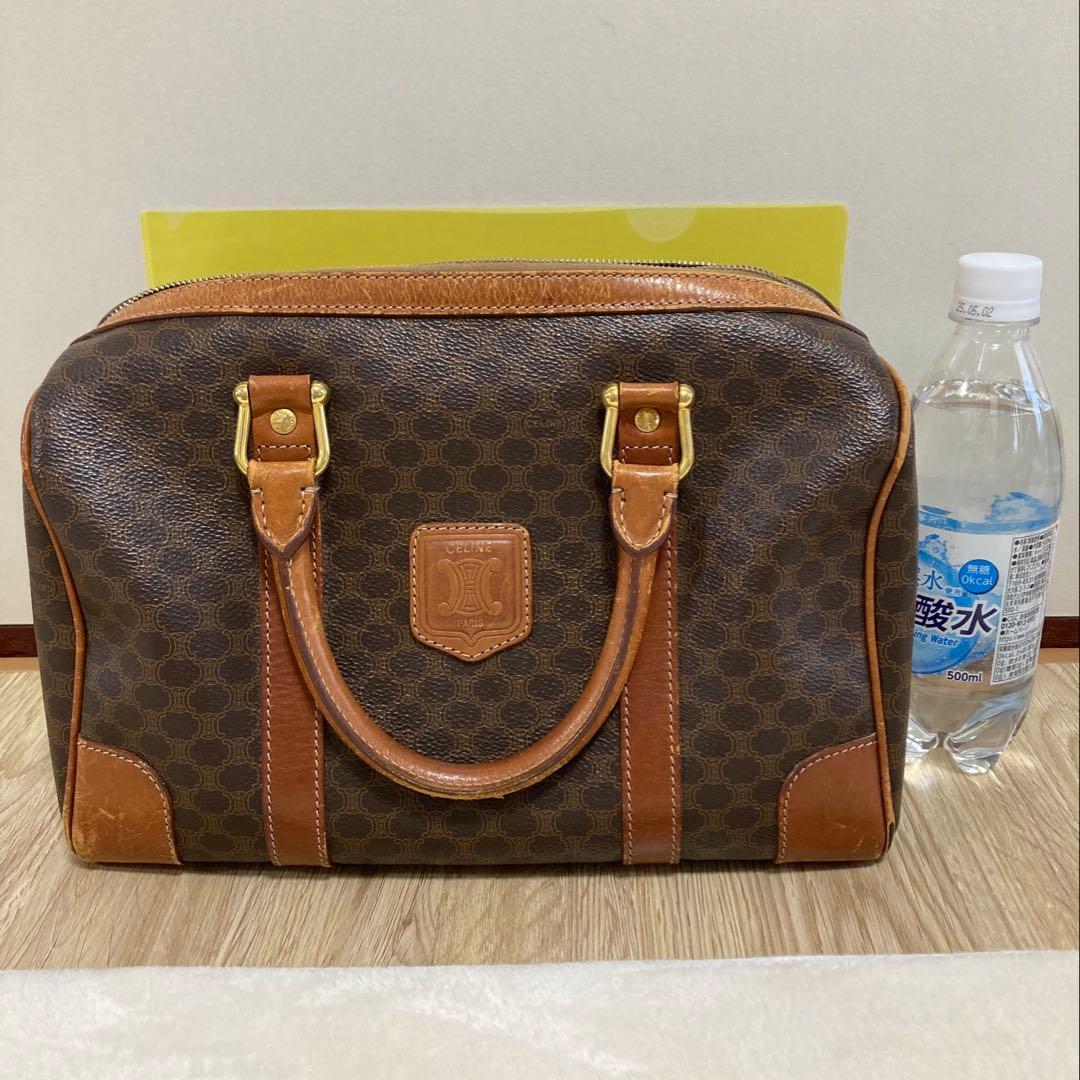セリーヌ CELINE ボストンバッグ マカダム柄