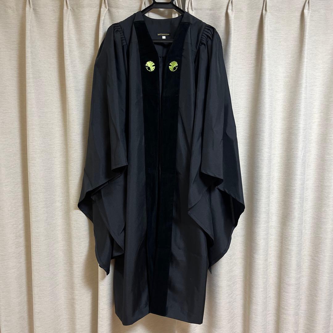 東京大学 アカデミックガウン 法学部バッチ　Lサイズ