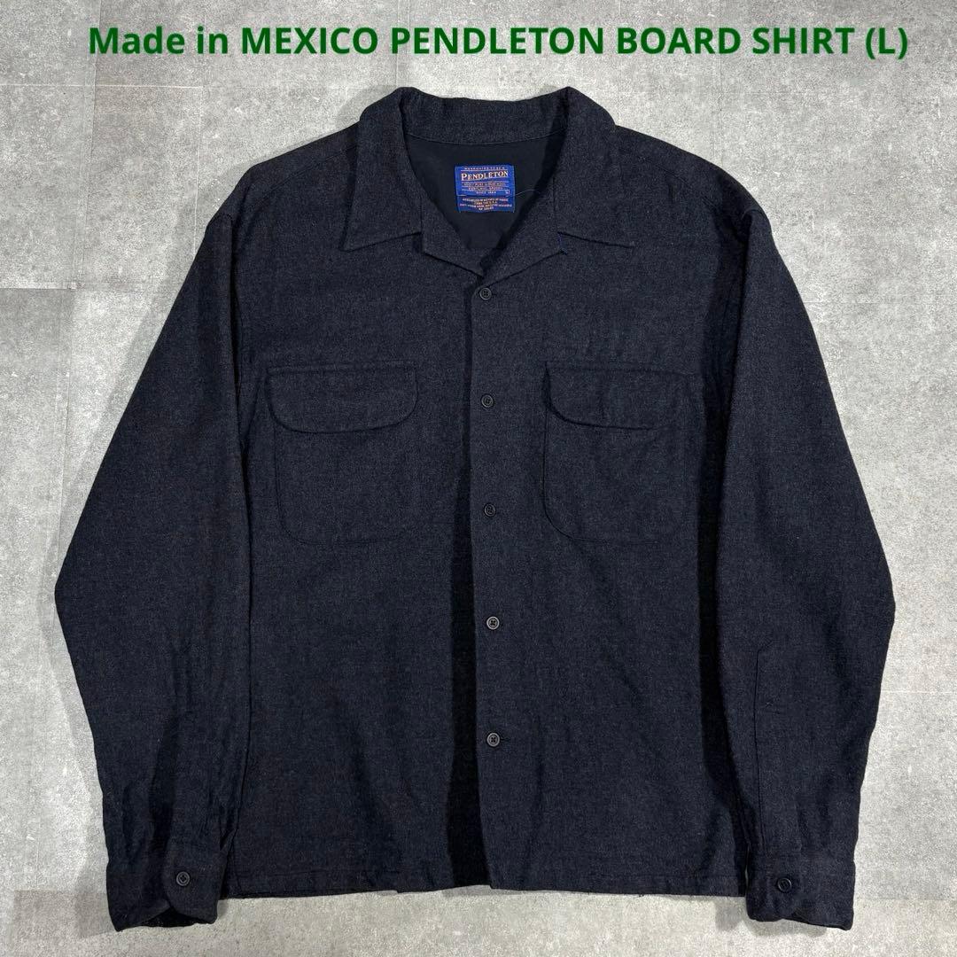 メキシコ製 ペンドルトン ボードシャツ オープンカラー ボックスフィット L
