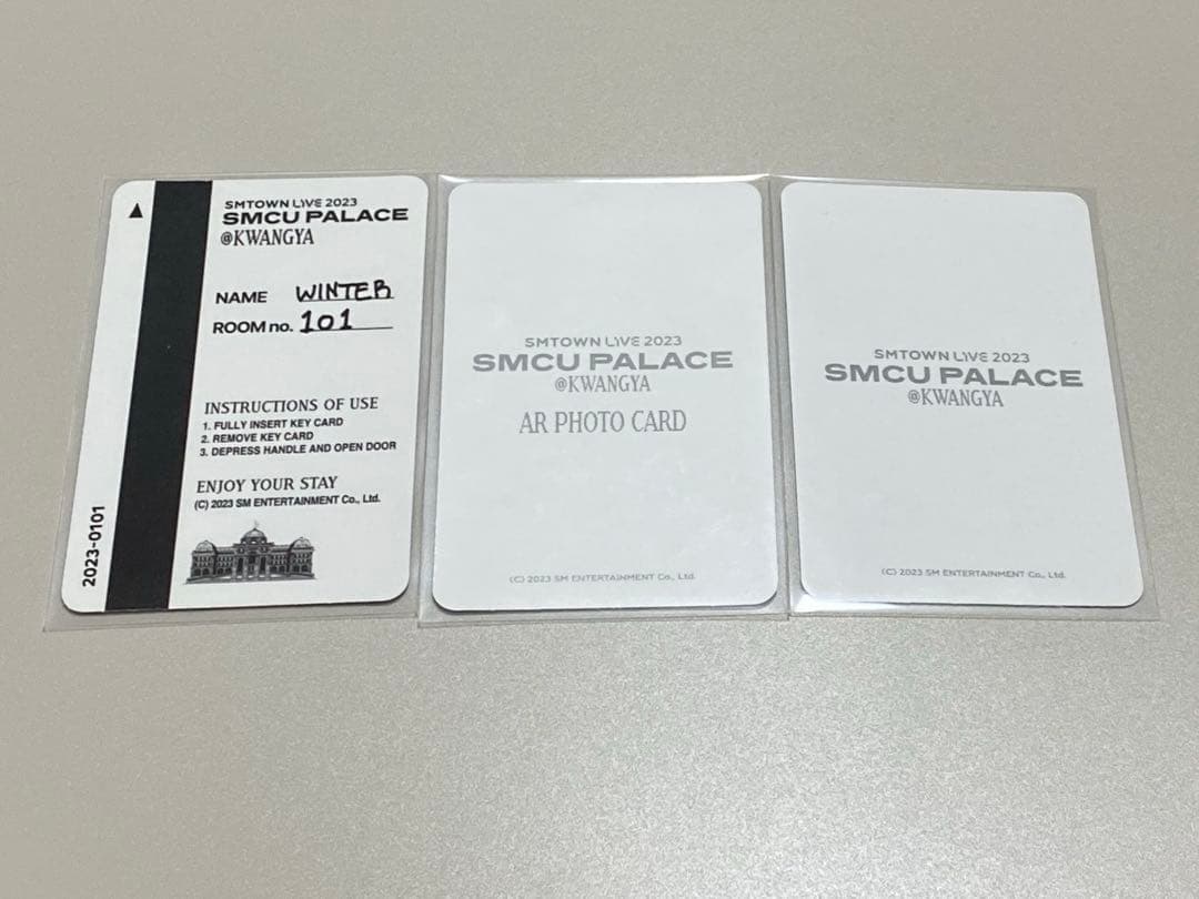 aespa smcu palace smtown 2023 ウィンター　トレカ