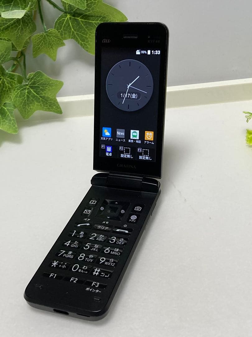 中古 GRATINA KYF44 au SIMフリー 携帯電話