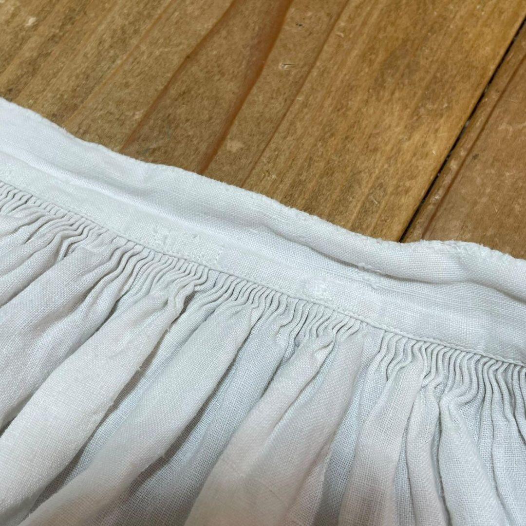 本日のみ値下げ！　ヨーロッパ　アンティーク　チャーチスモック　リネン