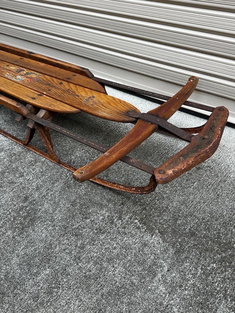 Flexible Flyer Airline Series ヴィンテージ木製ソリ