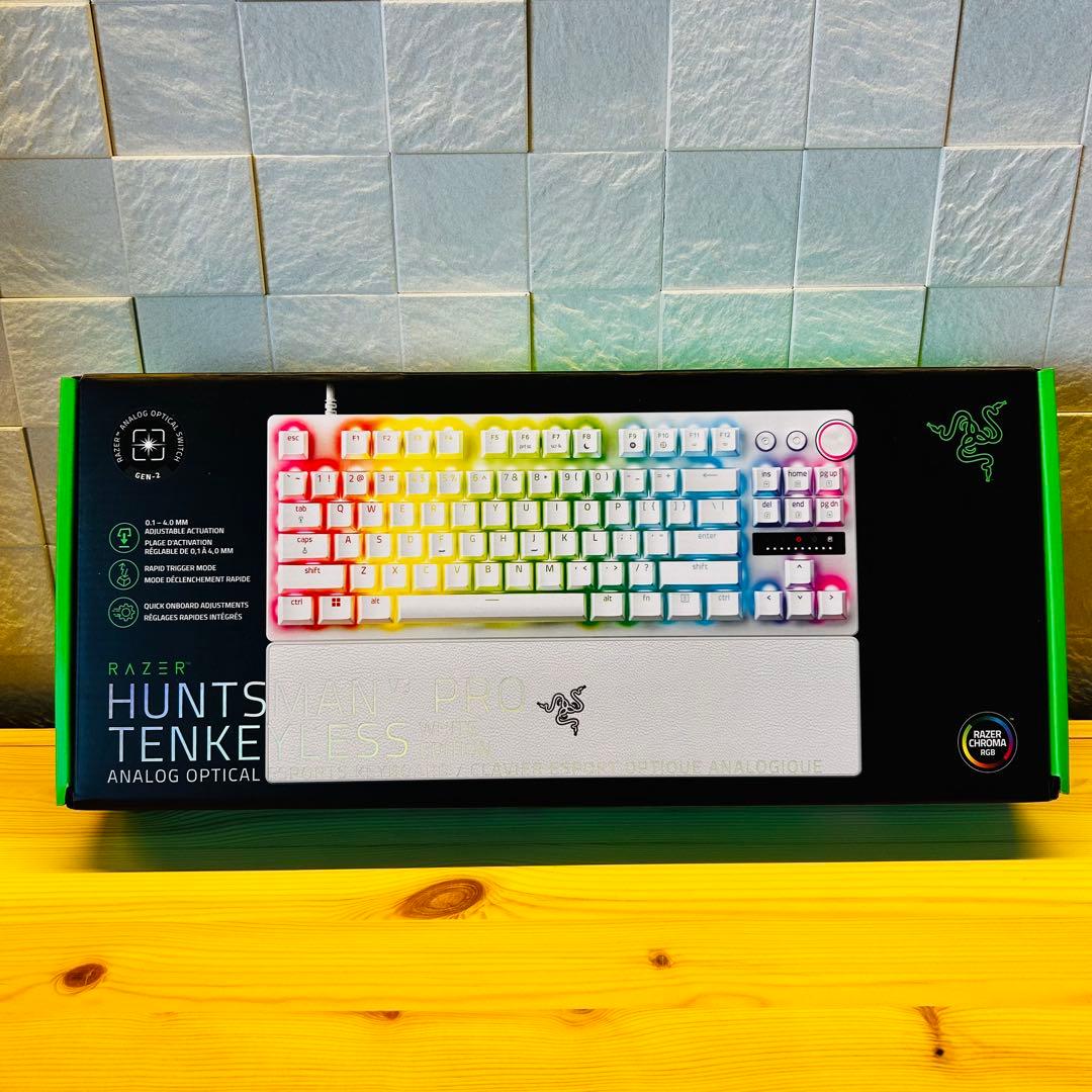 キーボード Razer Huntsman V3 PRO TENKEYLESS White