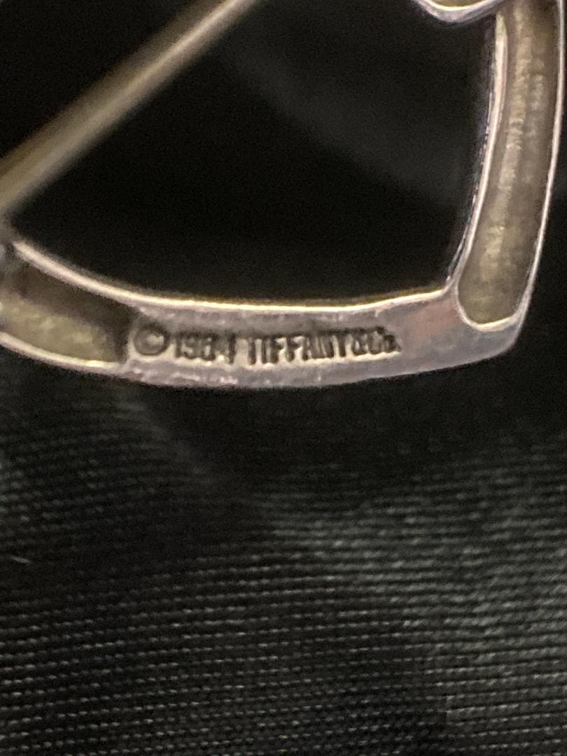 美品 オールドティファニー トリプルオープンハート ブローチ 1984 925