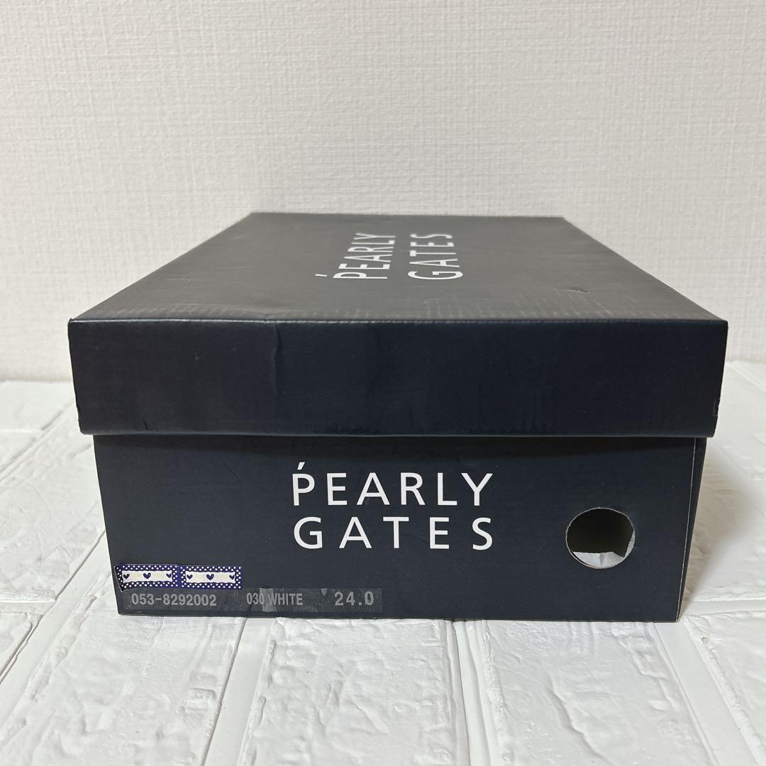 ✨新品【パーリーゲイツ】（24）ゴルフシューズ　マジックテープ　大人気　ホワイト