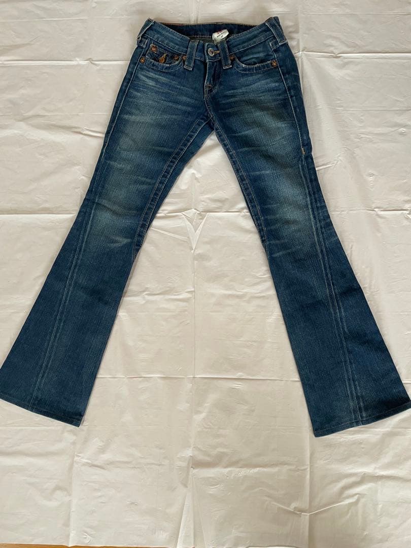 超希少/TRUE RELIGION/23インチ/ブーツカット/00s/usa製