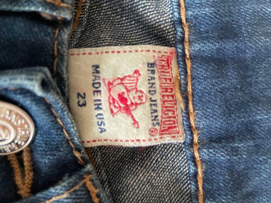 超希少/TRUE RELIGION/23インチ/ブーツカット/00s/usa製