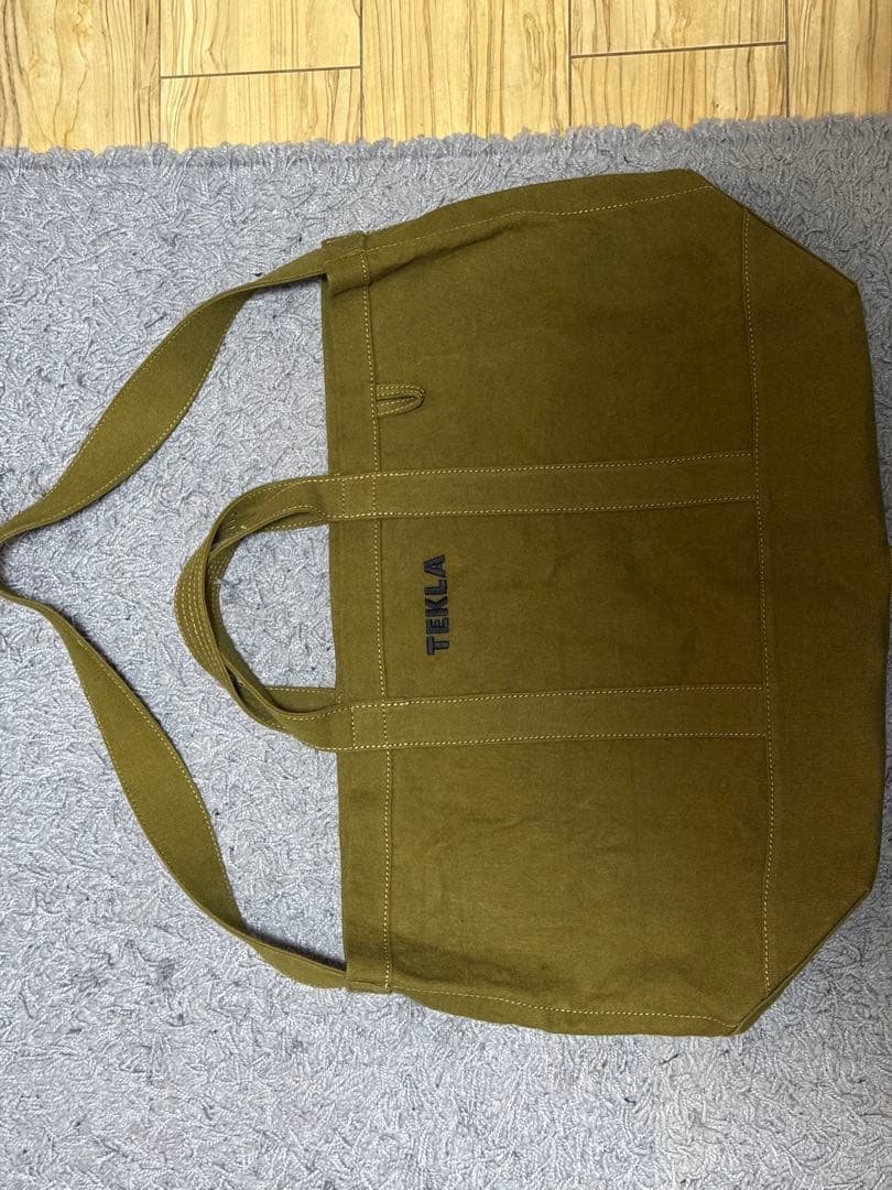 TEKLA オリーブグリーン トートバッグ
