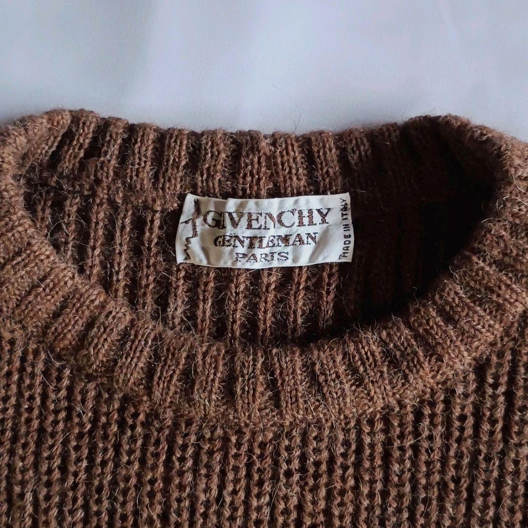 GIVENCHY ヴィンテージ ウール アルパカ 切り替え ニット セーター