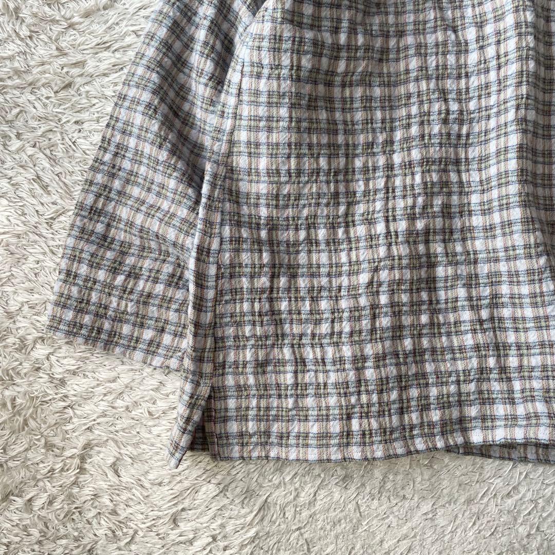 ヨーガンレール 美品 JURGAN LEHL 長袖シャツ ウール M チェック