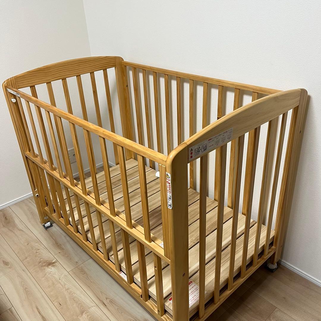 美品 ベビーベッド カトージ Katoji タチベッド 川口市引渡 ベビー布団付