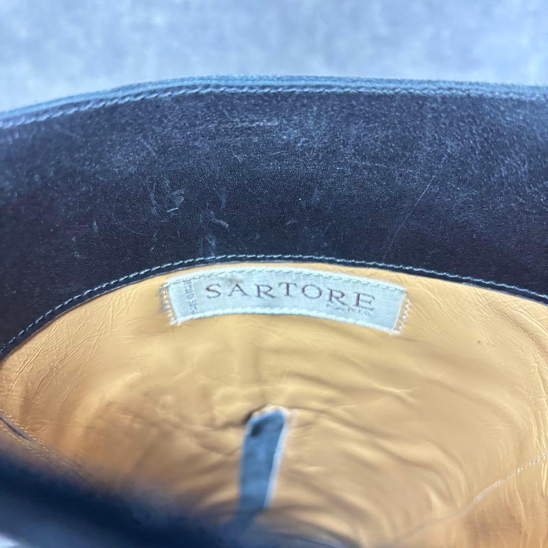 【美品】SARTORE ジョッキーブーツ バックベルト ロングブーツ 24cm