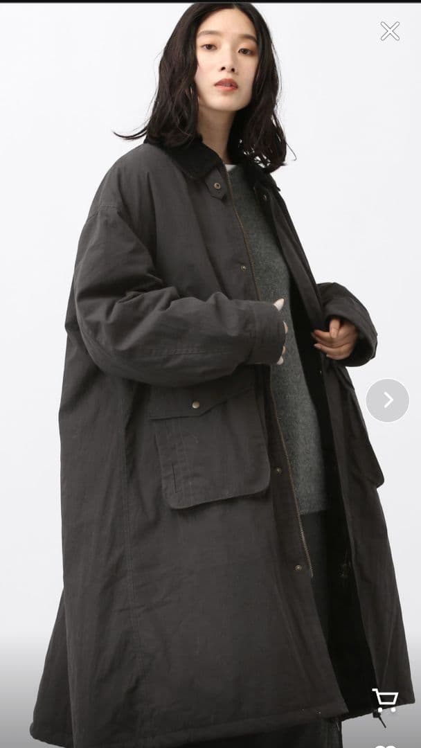 natural by clip フィッシングロングコート