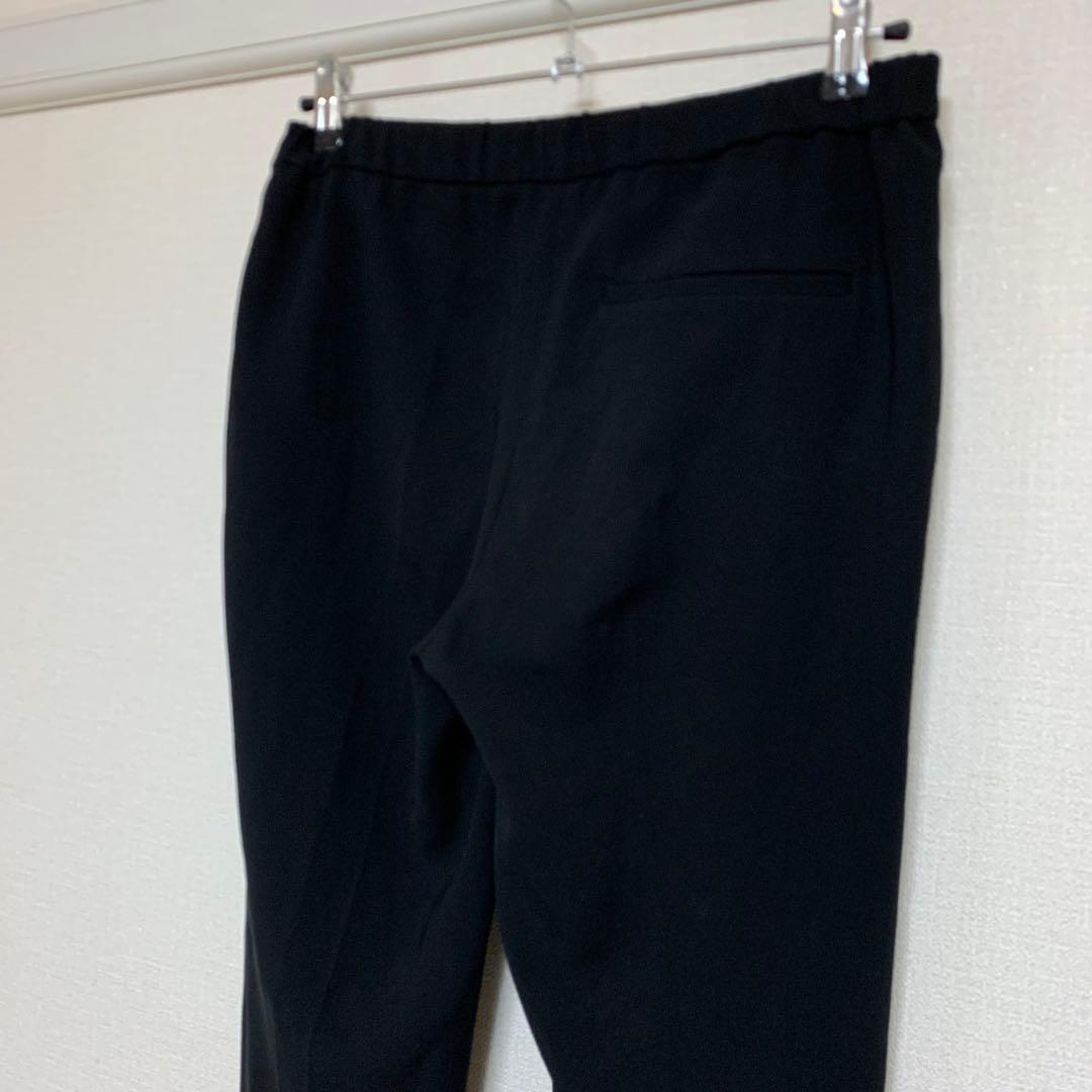 【美品】セオリー　パンツスーツ　2 ブラック　ノーカラー　セットアップ