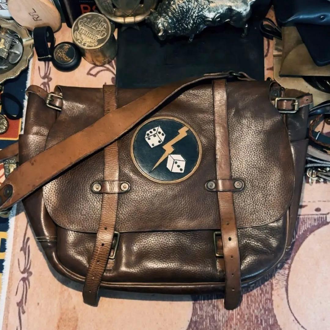 RRL 初代「サイコロと稲妻」メッセンジャーバッグ