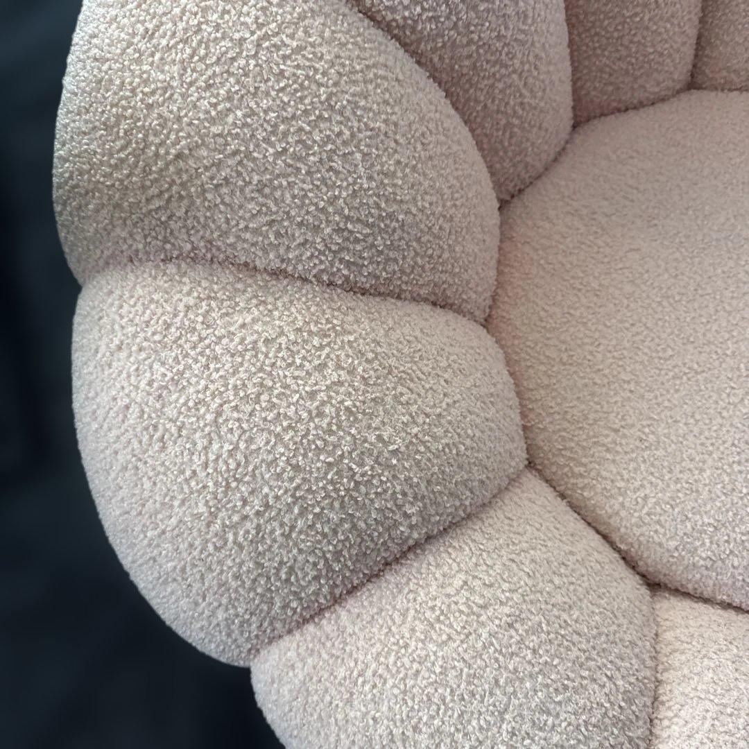 れ*7様 ★美品★ 1人掛けカボチャソファパンプキンソファ 回転式 ファブリック