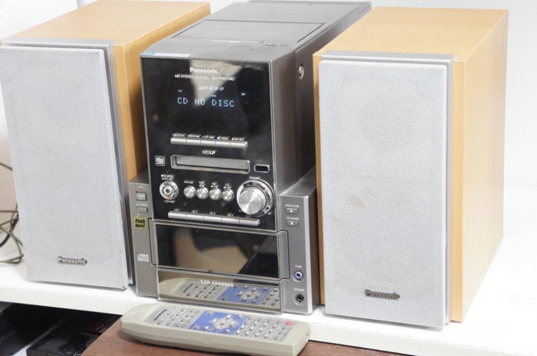 ラジオ・コンポ Panasonic SC-PM57MD CD MD sa-pm57md 0203