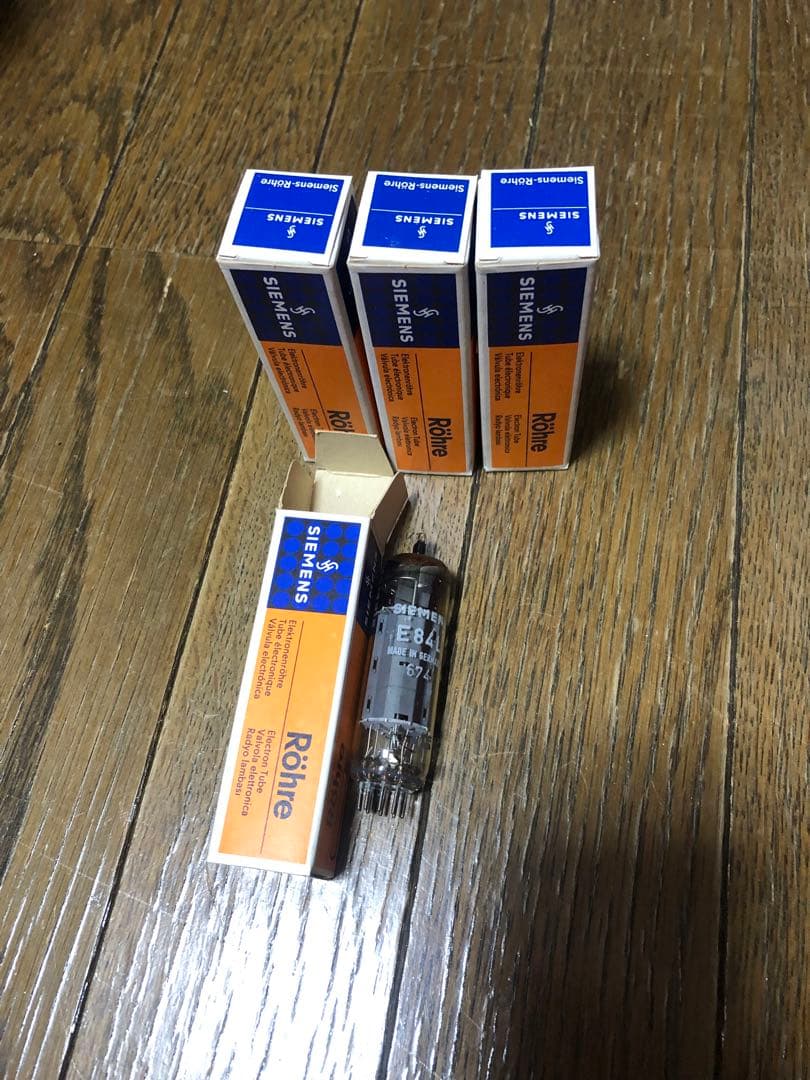 Siemens E84L 真空管 4本セット箱付き