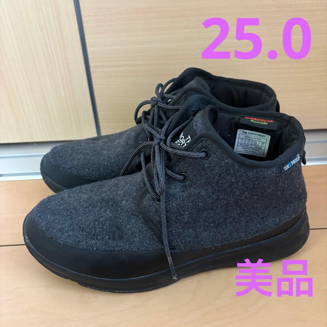 (美品)ノースフェイス ヌプシトラクションライト 25cm グレー