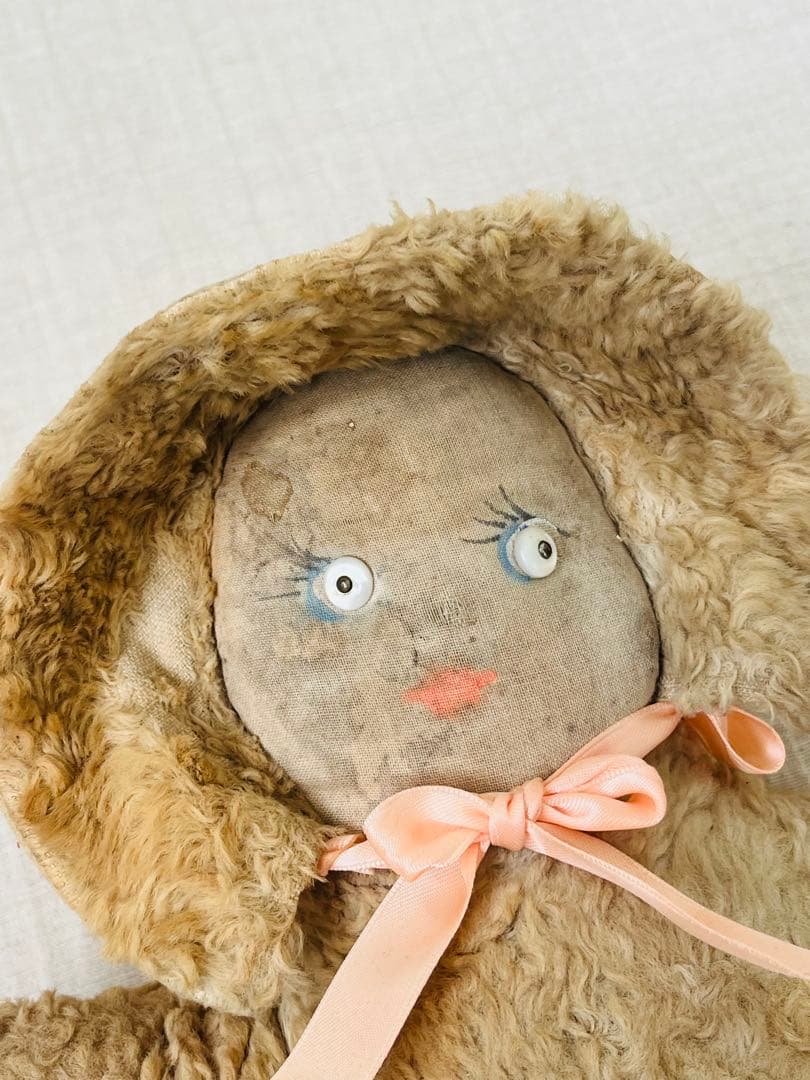 アンティークヴィンテージUSAテディベア うさぎドール古びたぬいぐるみ