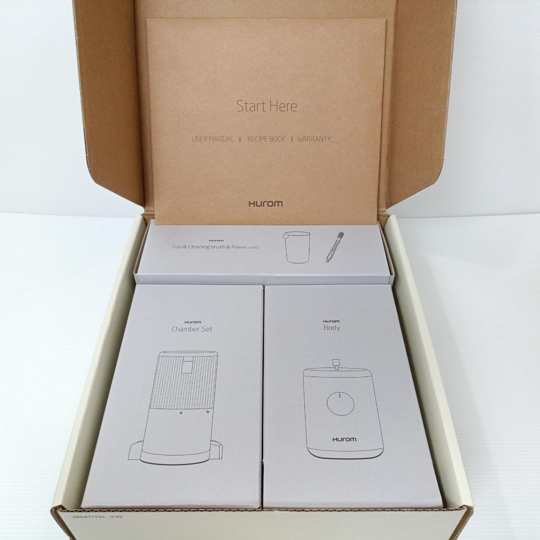 【未使用】HUROM スロージューサー H310A-BAC04WH ミキサー