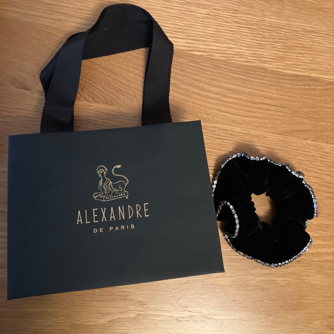 【値下げ】アレクサンドル ドゥ パリ シュシュ　 スワロフスキー