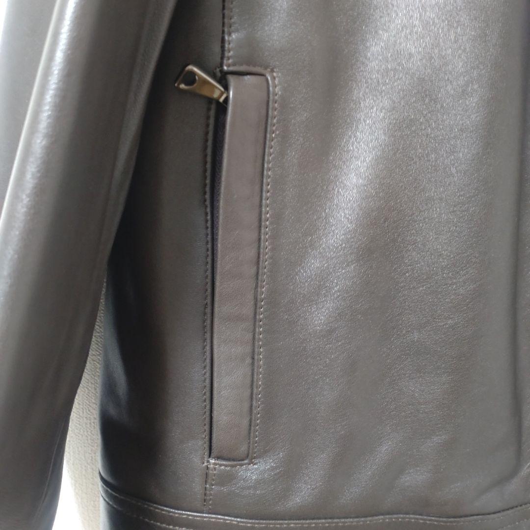 【極美品】EMMETI JURI シングルライダース　MARRONE 48タグ付