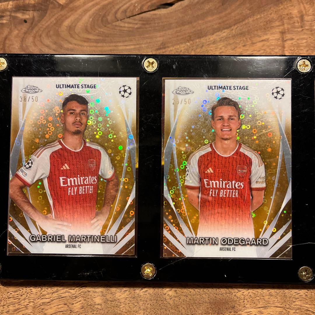 topps ultimate stage ウーデゴール　サカ　マルティネッリ