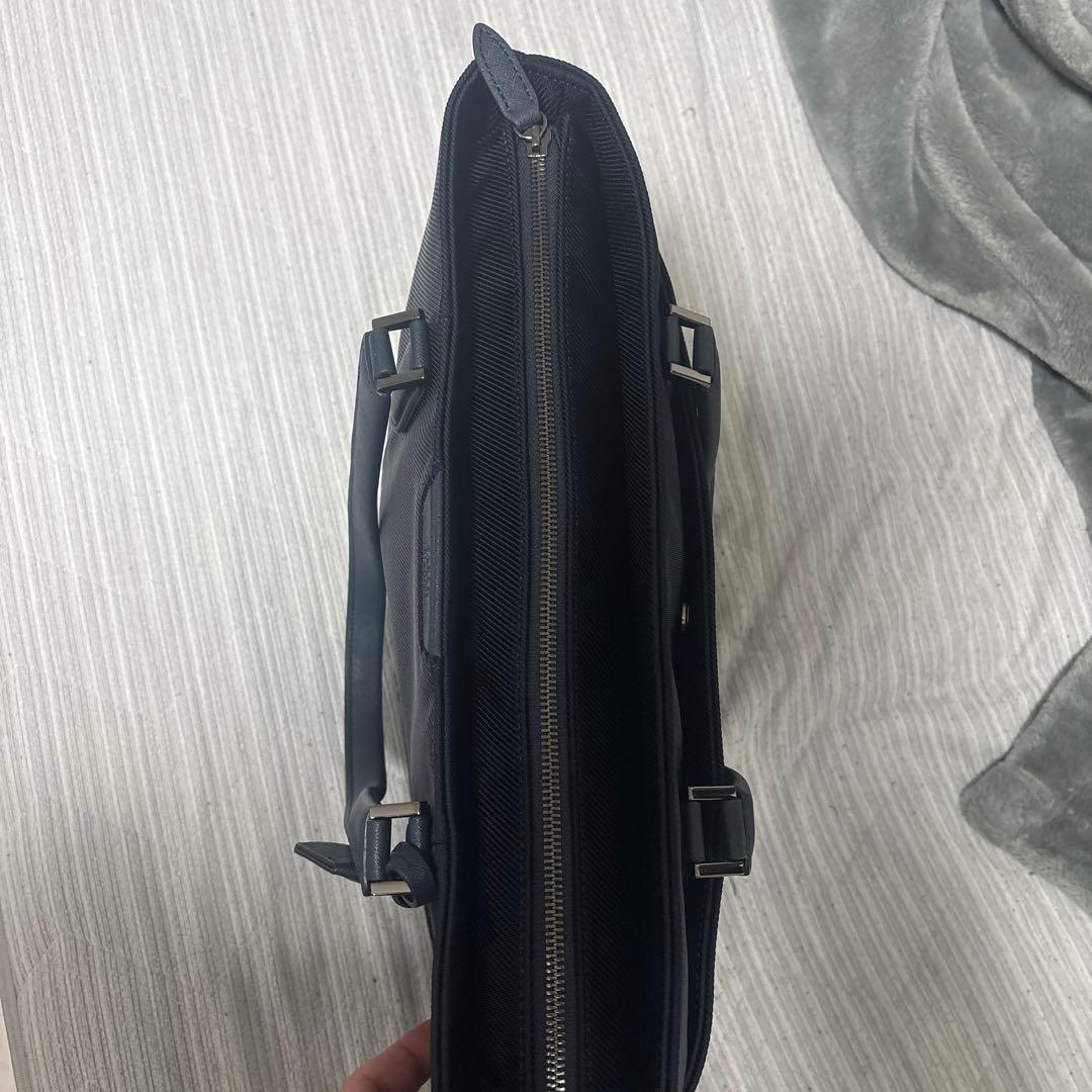 【開封後使用なし】タケオキクチ スマート モノトーントートバッグ　ネイビー