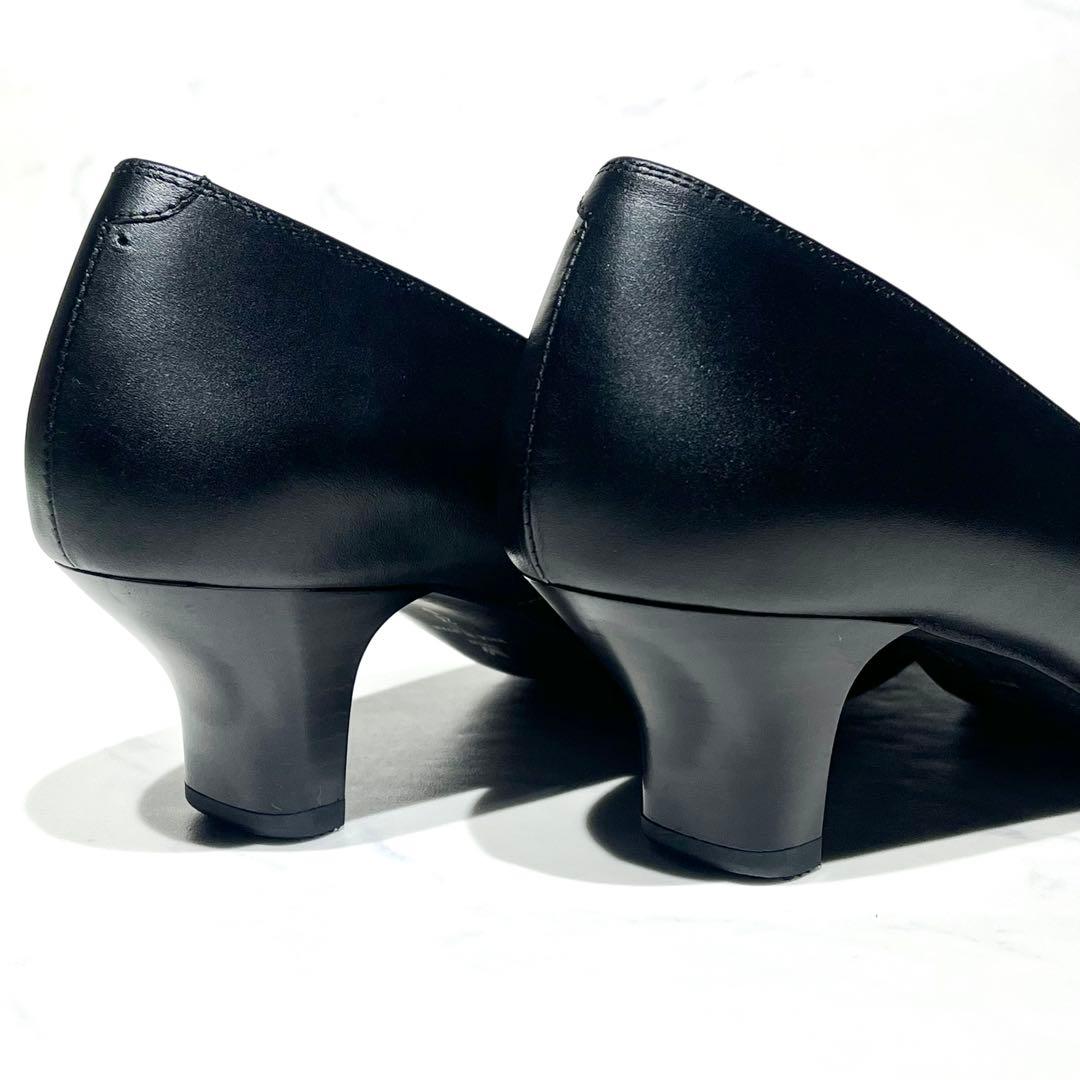 未使用級☆ワコール サクセスウォーク スクエアトゥ 5cmヒールパンプス 24D