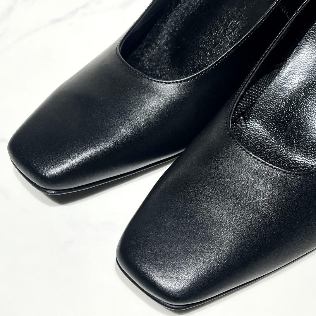 未使用級☆ワコール サクセスウォーク スクエアトゥ 5cmヒールパンプス 24D